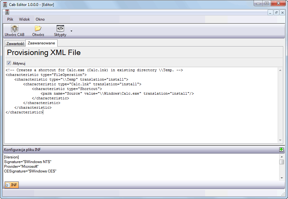 Cab Editor - Aplikacja do modyfikacji plików instalacyjnych CAB.