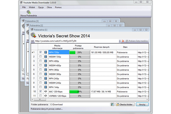 Youtube Media Downloader - Aplikacja do pobierania mediów i ścieżek dźwiękowych z portalu Youtube.